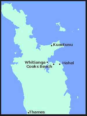 Whitianga Map